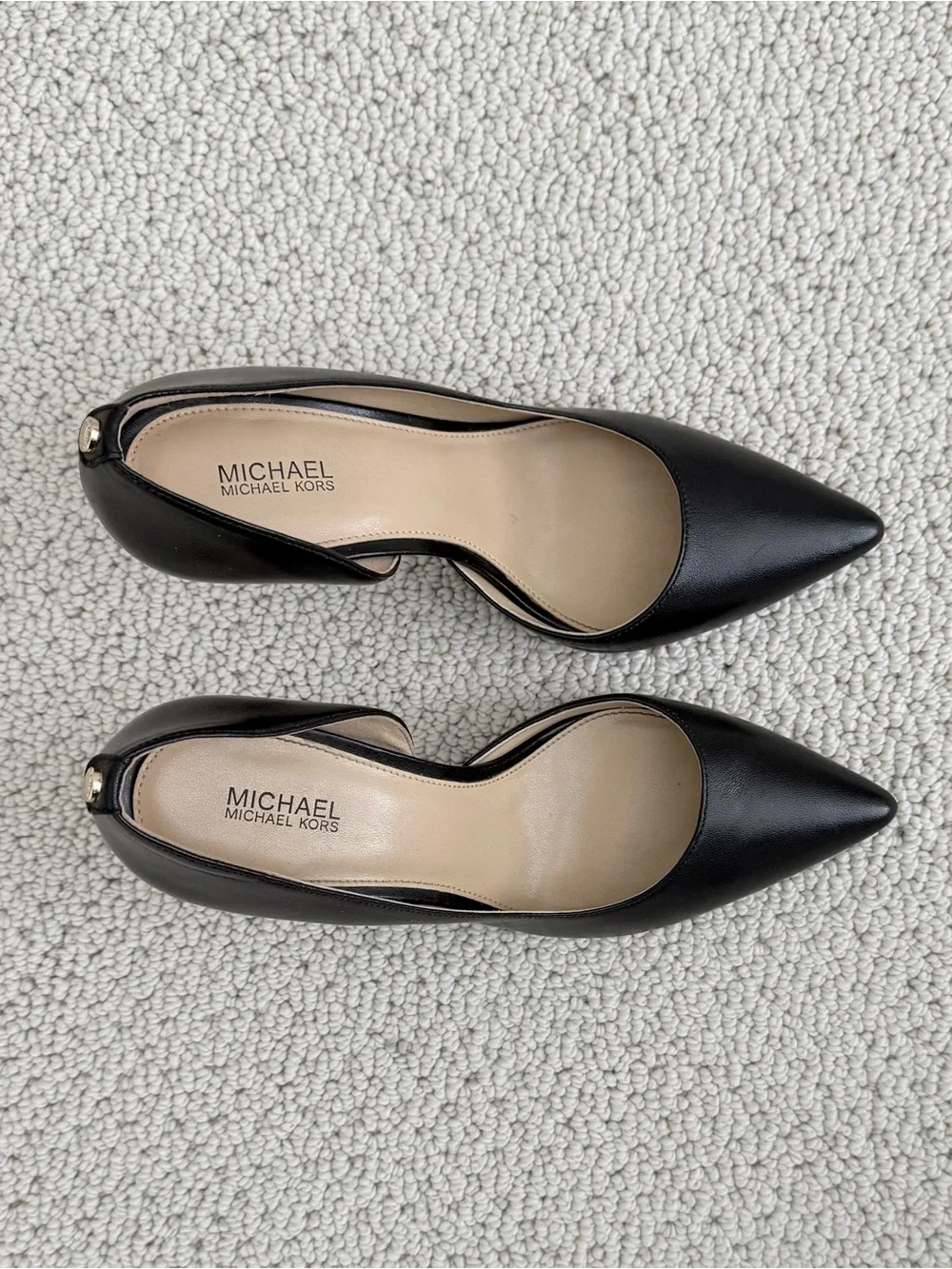 Michael Kors Black Leather Heels